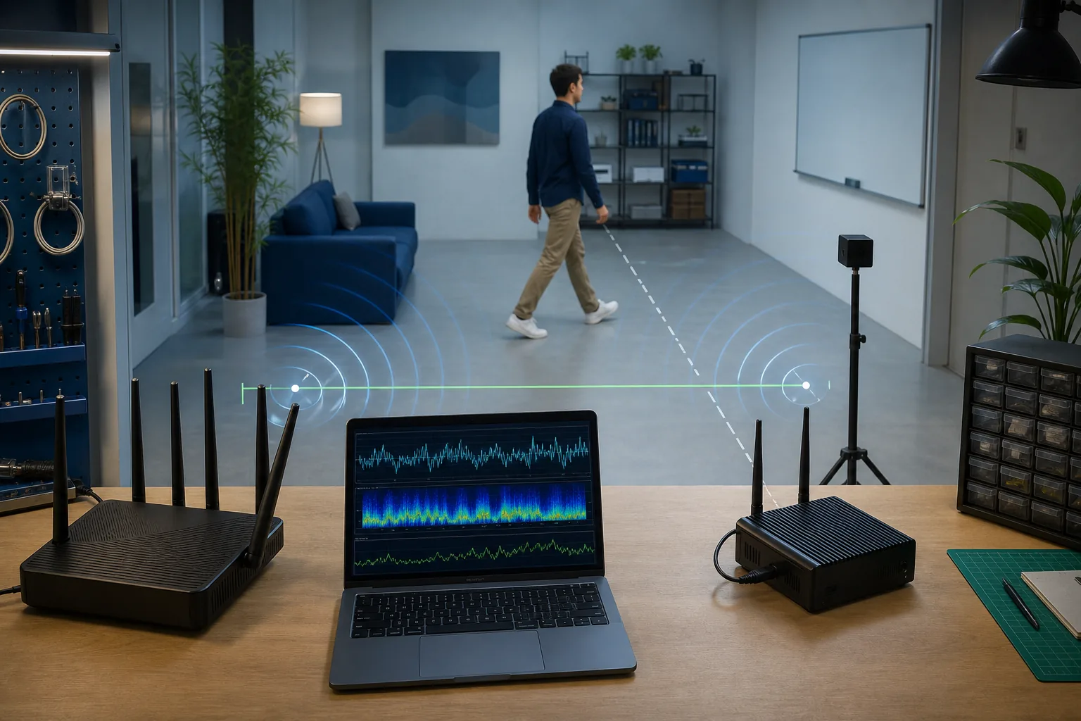 Validazione hardware per WiFi sensing con due nodi radio e tracce di segnale
